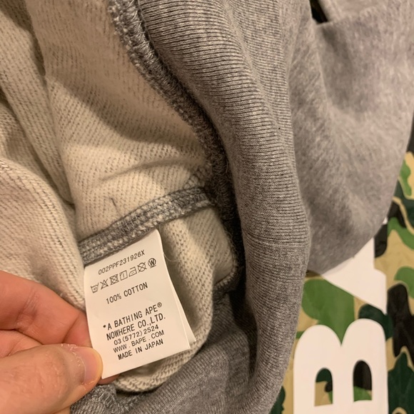 SOLD OUT-Bape A Bathing Ape Lil Yachty Grey Hoodie - Picture 6 of 7